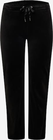 Regular Pantaloni 'Cecilia' de la Gina Tricot Curve pe negru: față