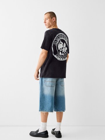 Bershka Shirt in Zwart