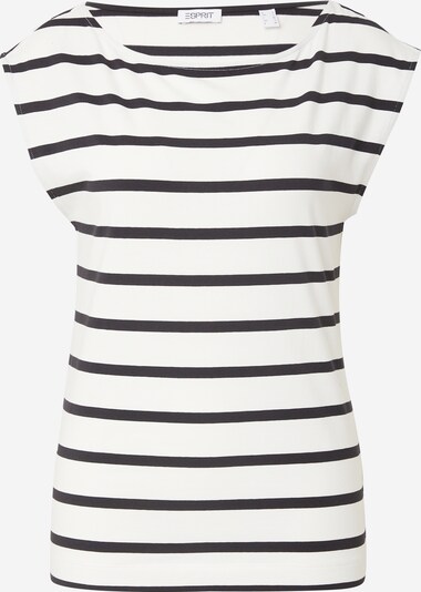 ESPRIT Тениска в черно / мръсно бяло, Преглед на продукта