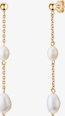 Valero Pearls Earrings in Gold: front