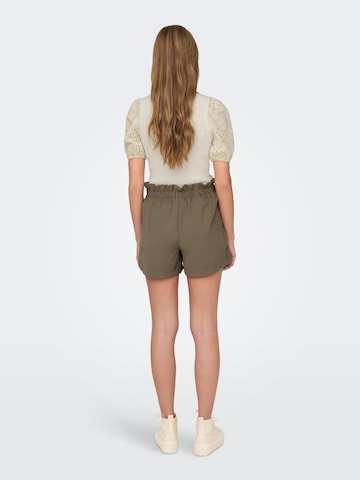 ONLY - regular Pantalón plisado 'NEW FLORENCE' en marrón