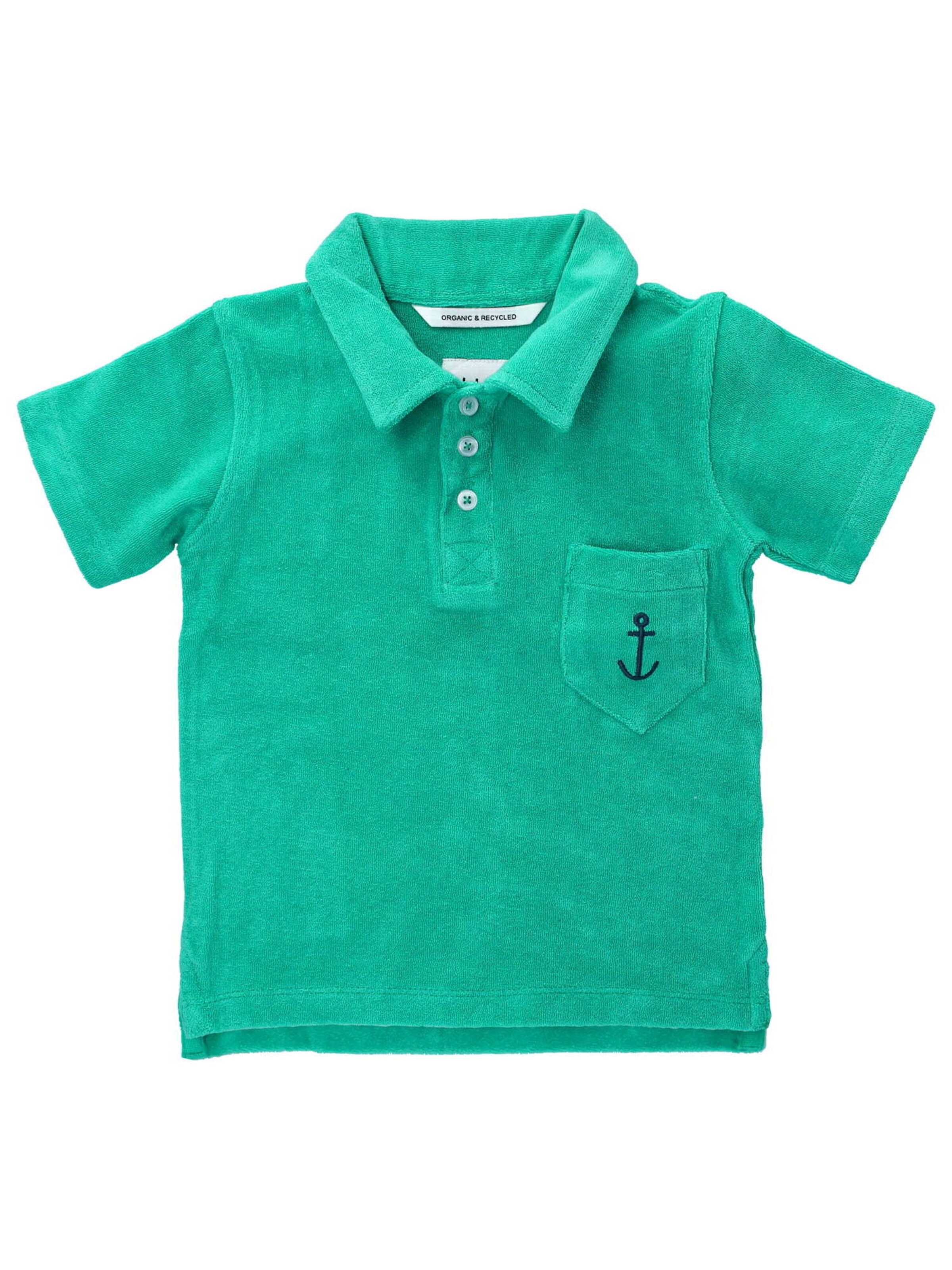 Ebbe Shirt 'Anker' in Green: front