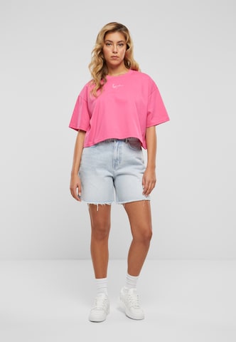 Karl Kani - Camiseta talla grande en rosa