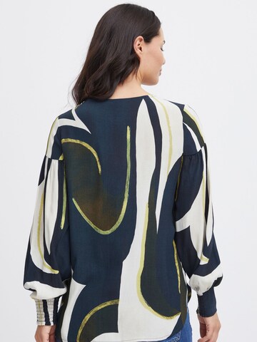 Chemisier ' Lena ' Fransa en bleu