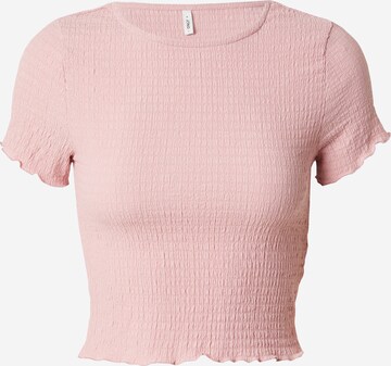 rozā ONLY T-Krekls 'ONLNADIE': no priekšpuses