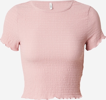ONLY Shirt 'ONLNADIE' in Roze: voorkant