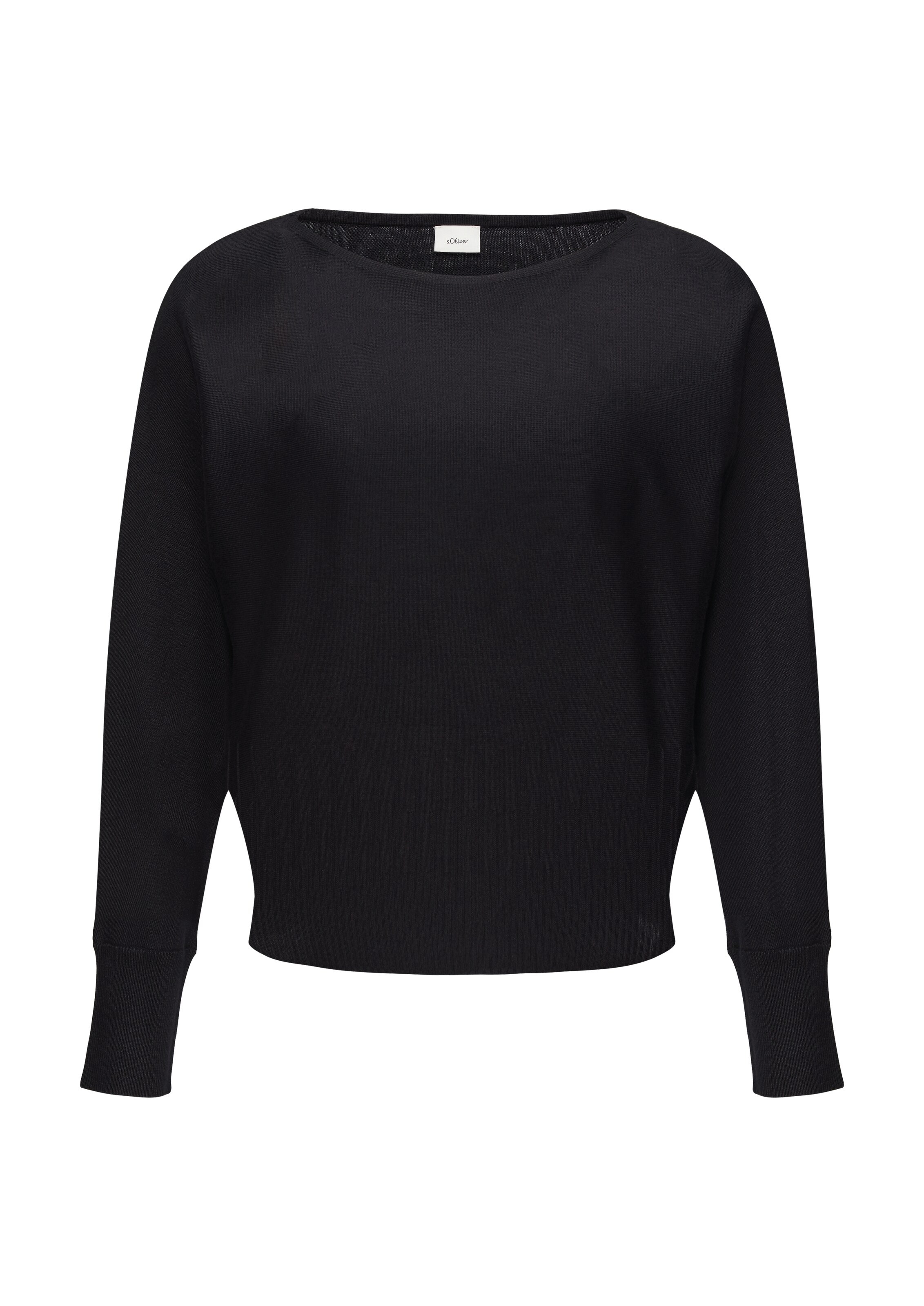 s.Oliver BLACK LABEL Pullover in Schwarz: Vorderseite