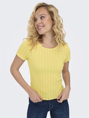 T-shirt ONLY en jaune : devant