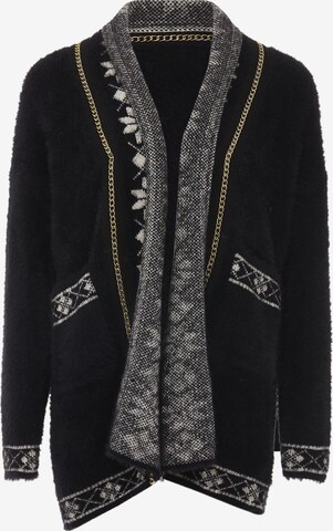 Cardigan faina en noir : devant