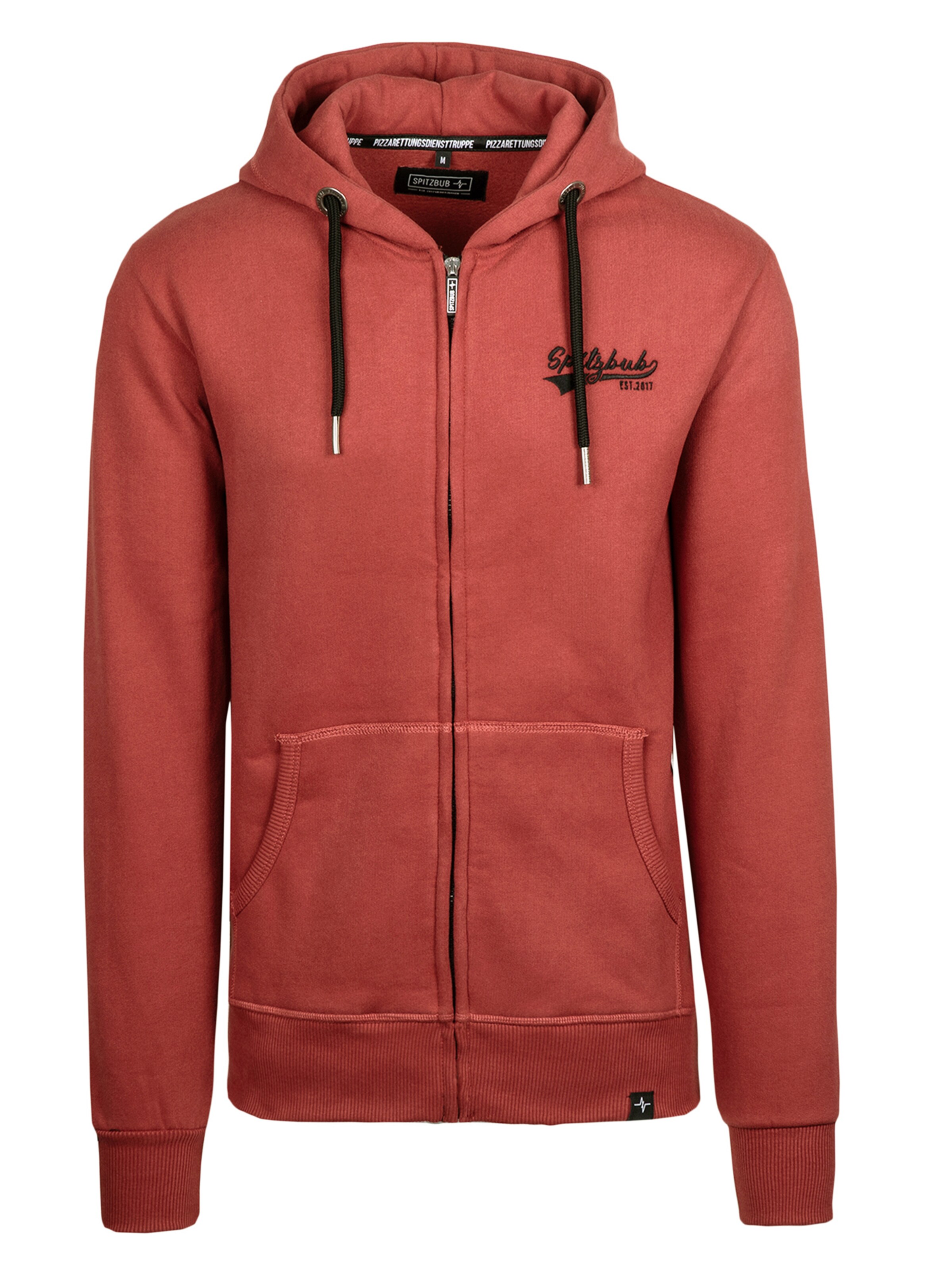 SPITZBUB Sweat jacket ' Marvin ' in Red: front