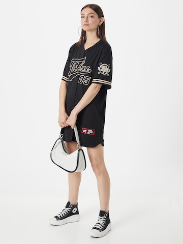 FUBU Košilové šaty 'Varsity Baseball' – černá