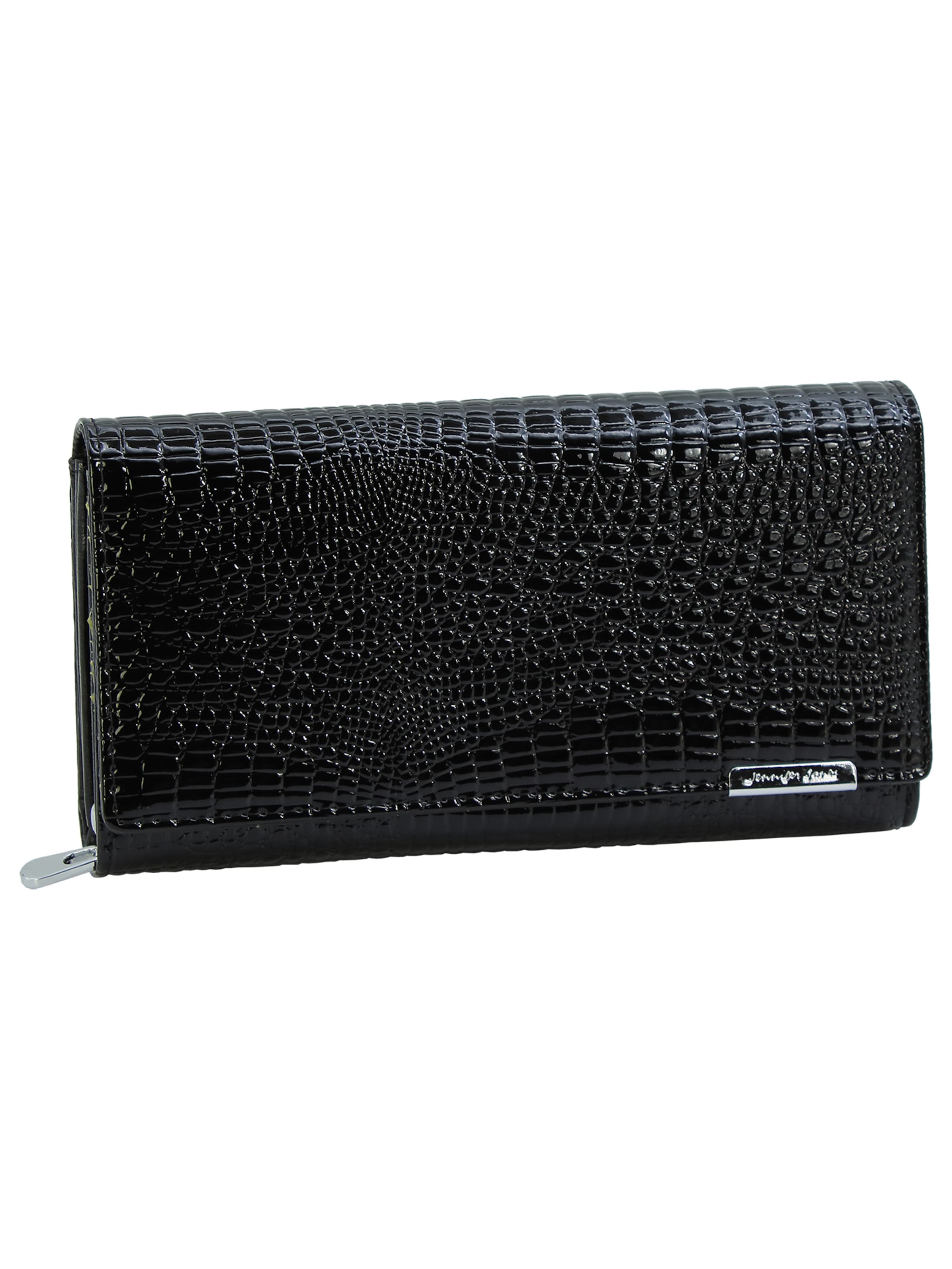 Jennifer Jones Wallet in Black: front