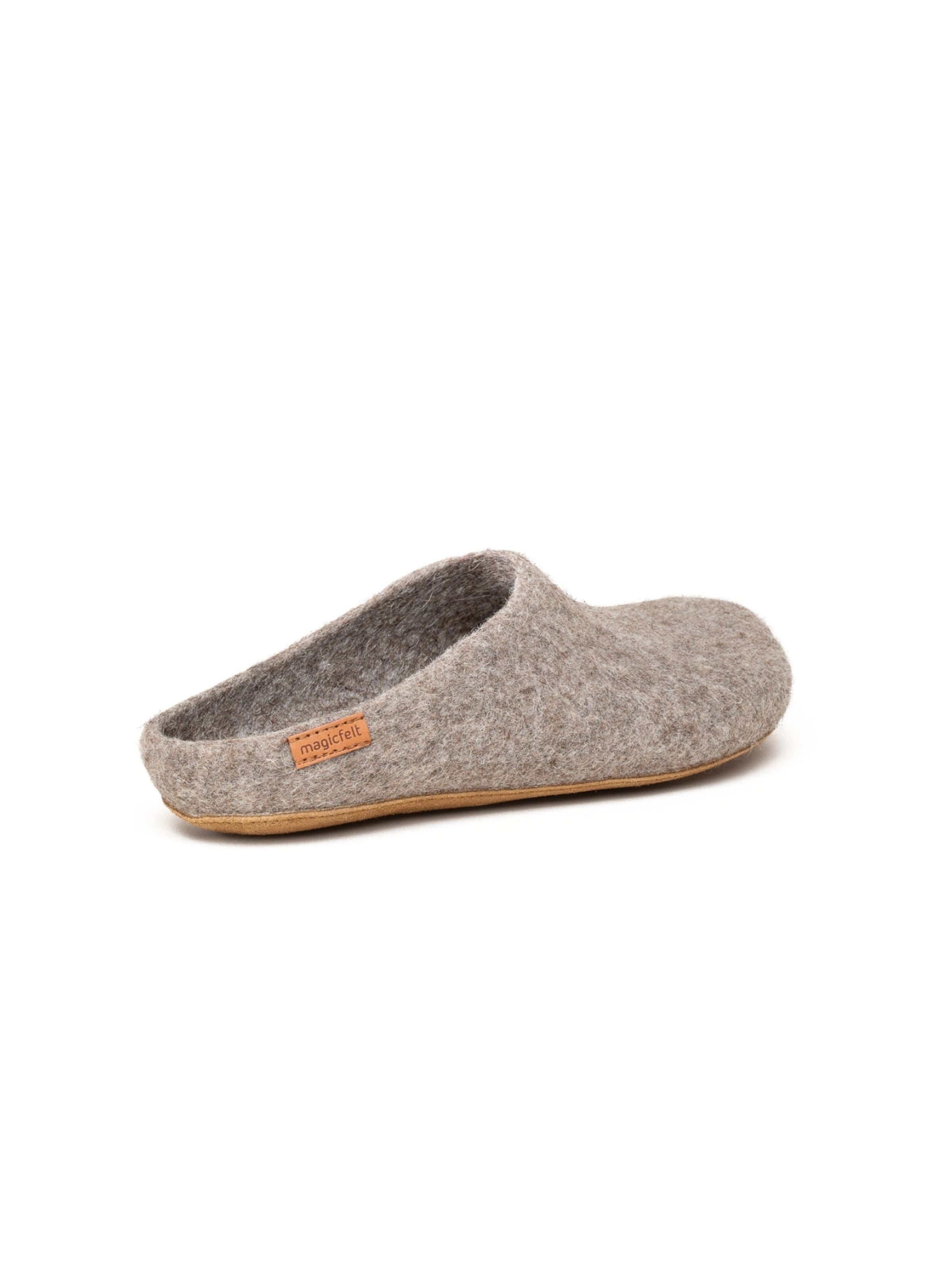 MagicFelt Slippers 'Filzpantoffel Magicfelt 713' in Beige