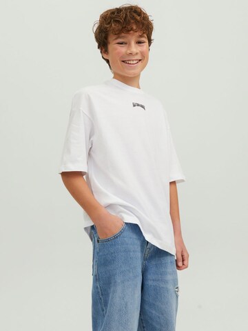 Jack & Jones Junior Shirt 'Oli' in Wit: voorkant
