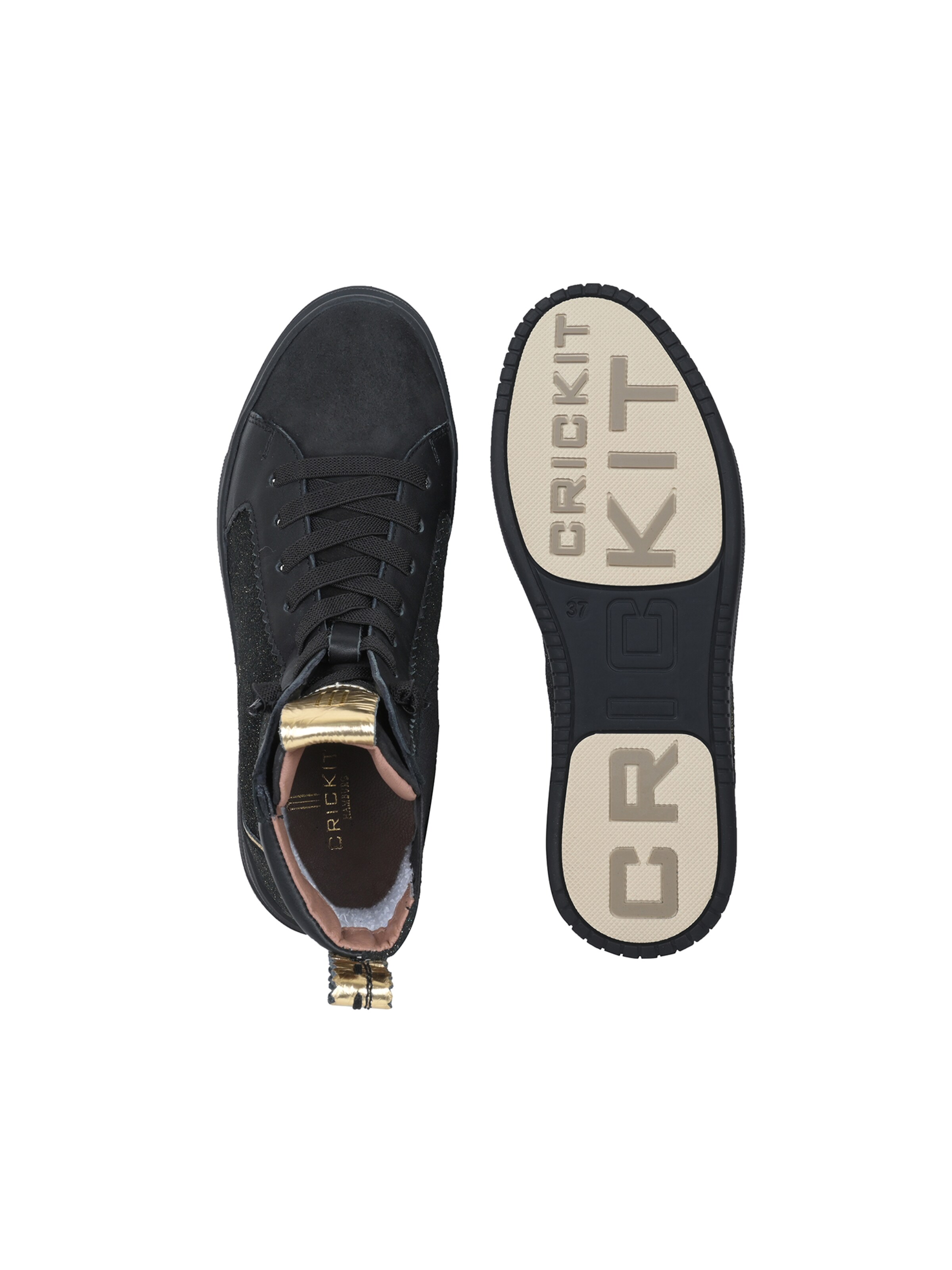 Crickit Sneakers hoog ' SOLE ' in Zwart