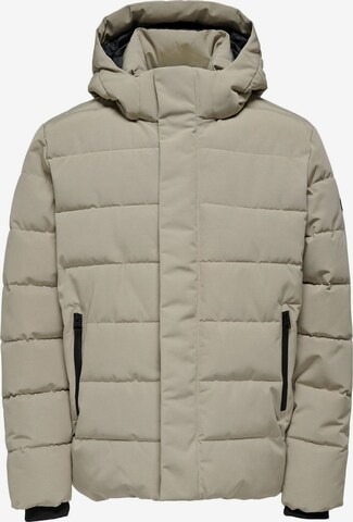 Veste mi-saison 'Cayson' Only & Sons en beige : devant