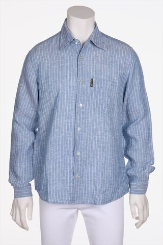 Armani Jeans Button Up Shirt in S in Blue: front