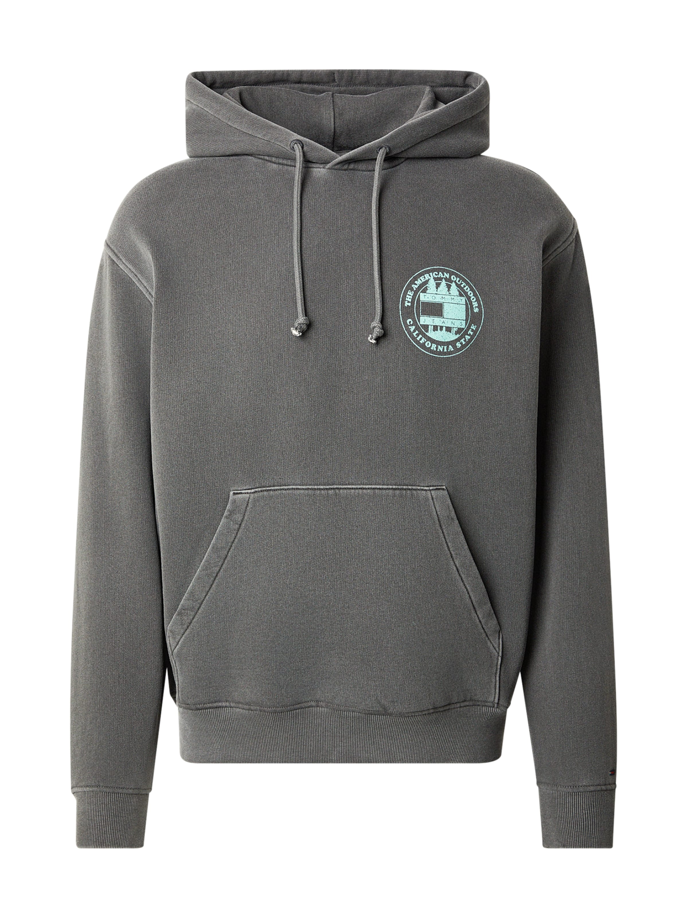 Sweat-shirt Tommy Jeans en gris : devant