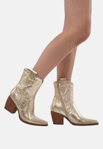 Salinyang Comwboystøvler i guld
