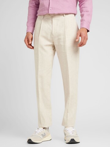 Regular Pantalon à plis Banana Republic en beige : devant