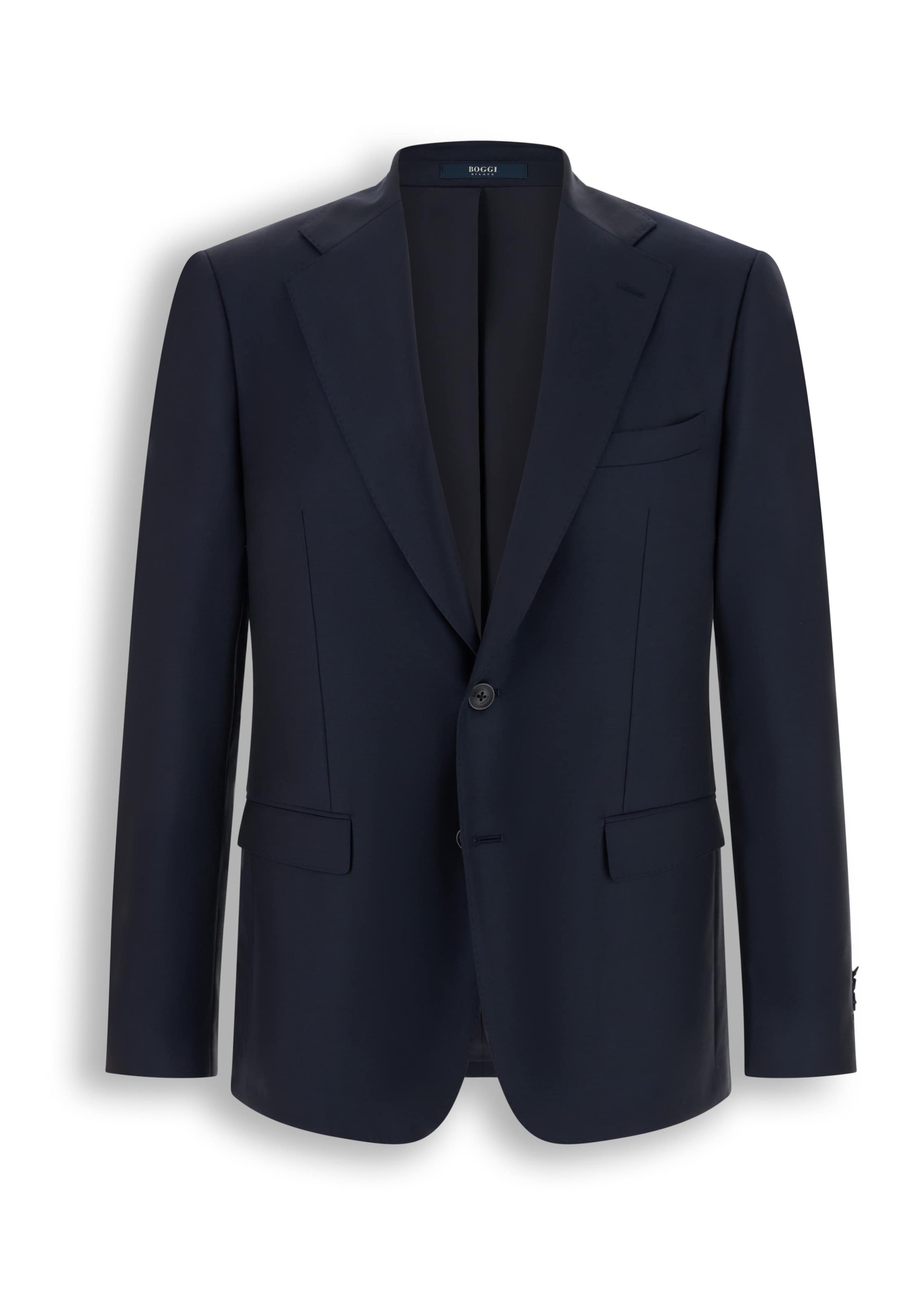 Boggi Milano Regular fit Business-colbert in Blauw: voorkant