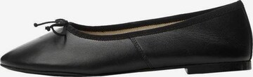 MANGO Ballet Flats 'SELLI' in Black: front