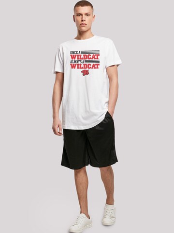 F4NT4STIC Shirt 'Disney High School Musical Once Wildcat Always' in Wit