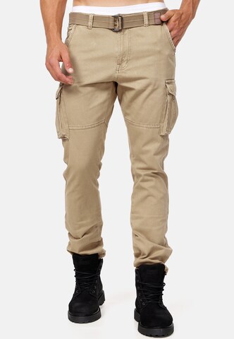 INDICODE JEANS Regular Broek 'William' in Grijs: voorkant
