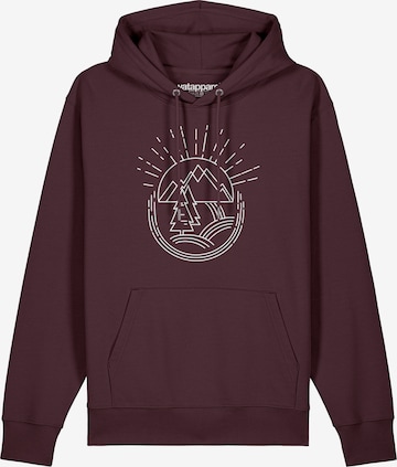 Felpa 'Natur ist schön' di Watapparel in rosso: frontale