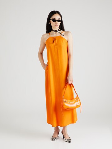 VILA Letné šaty 'VIMISTI' - oranžová: predná strana