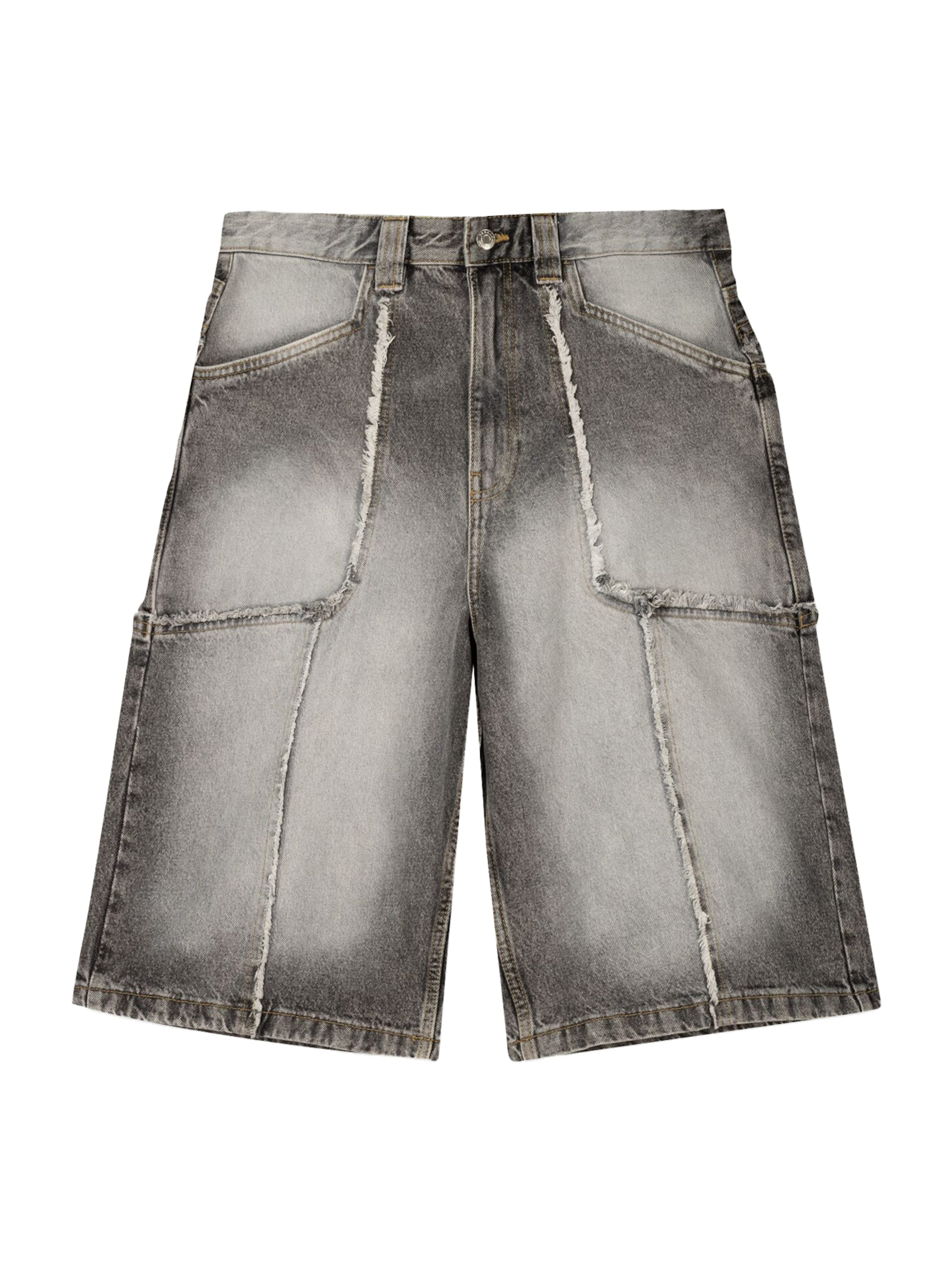 Bershka Loosefit Farkut värissä harmaa: etupuoli