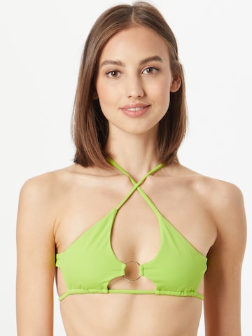 ABOUT YOU x Alina Eremia Bikini Top 'Luzi' in Green: front