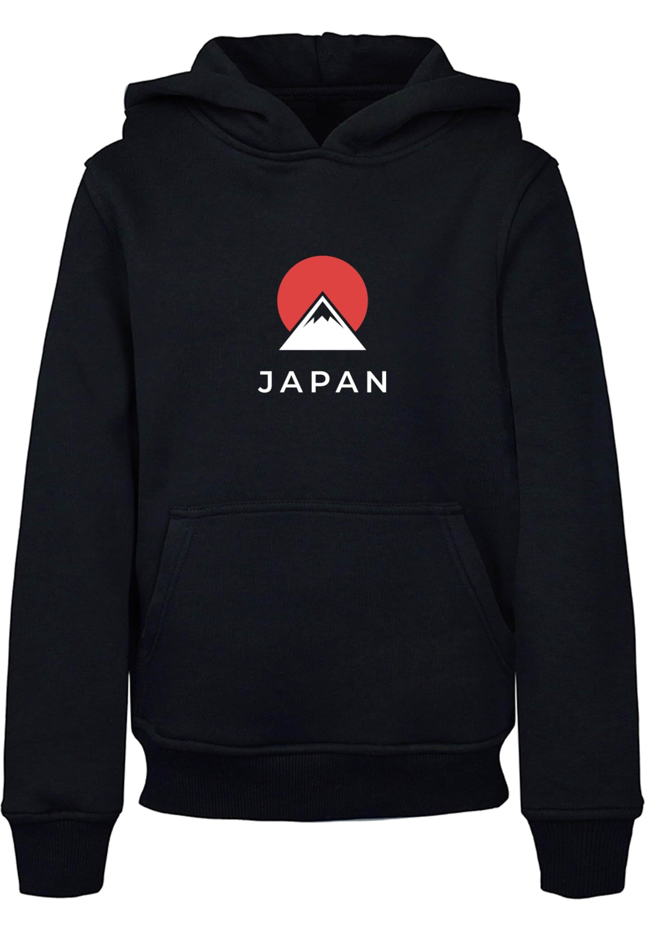 Merchcode Sweatshirt 'Japan' in Zwart: voorkant