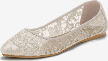 Ballerines LASCANA en beige : devant