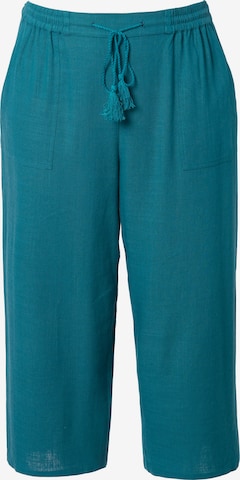 Ulla Popken Regular Trousers in Green: front