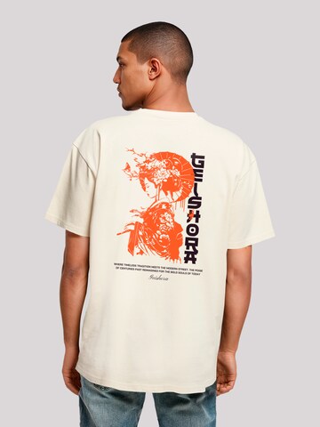 T-Shirt 'Geishora Japan Streetstyle' F4NT4STIC en beige
