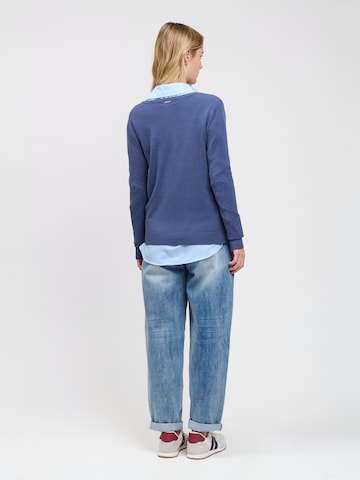 Influencer Knit Cardigan in Blue