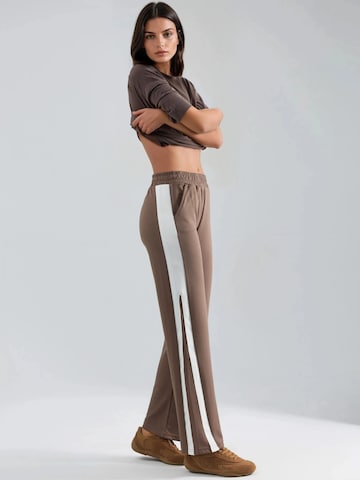 Wide leg Pantaloni di Hiccup in marrone