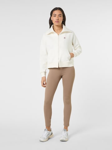FILA - Sudadera 'MONTELORO relaxed high collar scuba jacket' en blanco