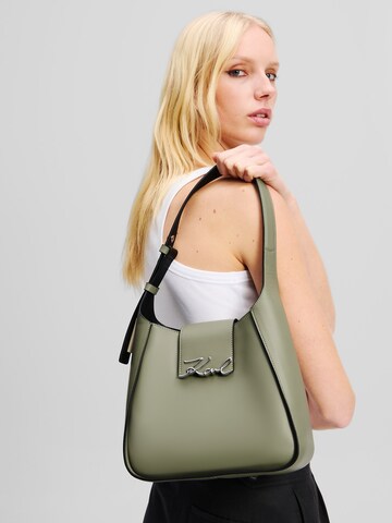Borsa a spalla di Karl Lagerfeld in verde