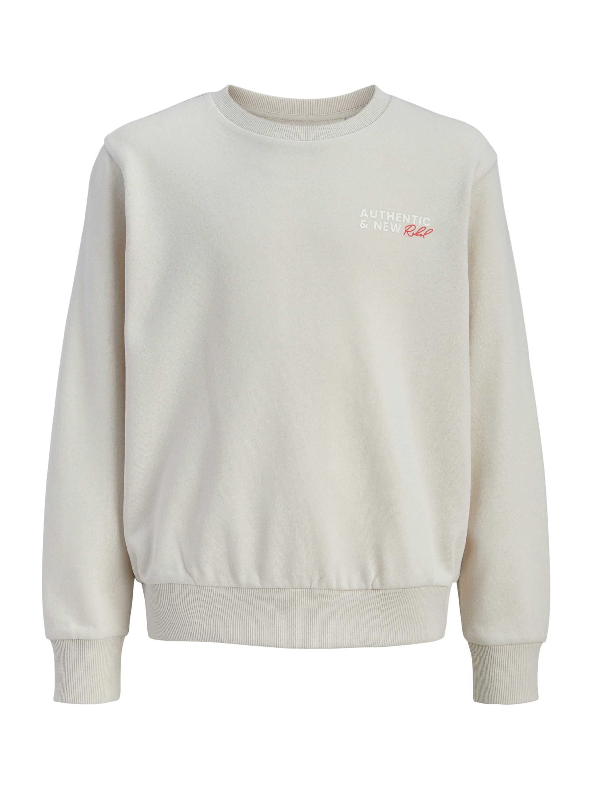 JJ Rebel Sweatshirt 'JREBHAYDEN' in Beige: voorkant