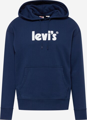 LEVI'S ® Regularny krój Bluzka sportowa 'Relaxed Graphic Hoodie' w kolorze niebieski: przód