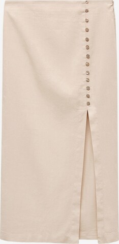 MANGO Rok 'CARLA' in Beige: voorkant