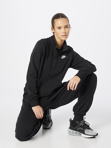 Bluză de molton de la Nike Sportswear pe negru