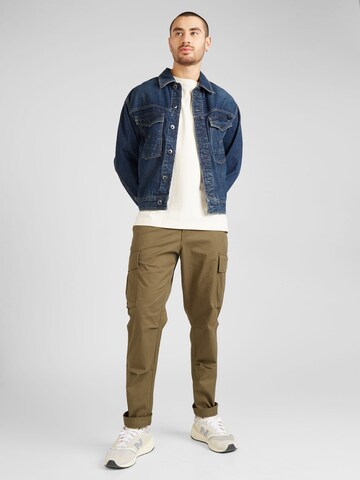 JACK & JONES Tapered Cargobroek 'Ace Tucker' in Groen