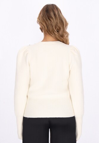 faina Knit cardigan in White