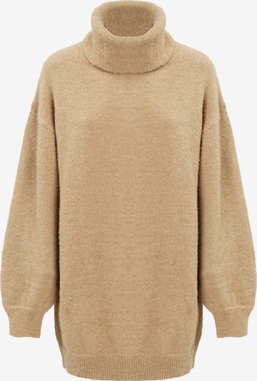 Influencer Pullover in camel, Produktansicht