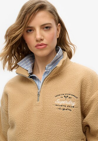 Sweat-shirt 'Country Club Fleece' Superdry en beige