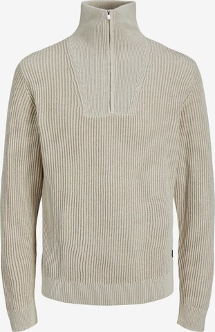 JACK & JONES Sweater 'CHARLIE' in Beige: front