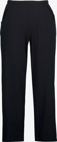 Ulla Popken Regular Pants in Black: front